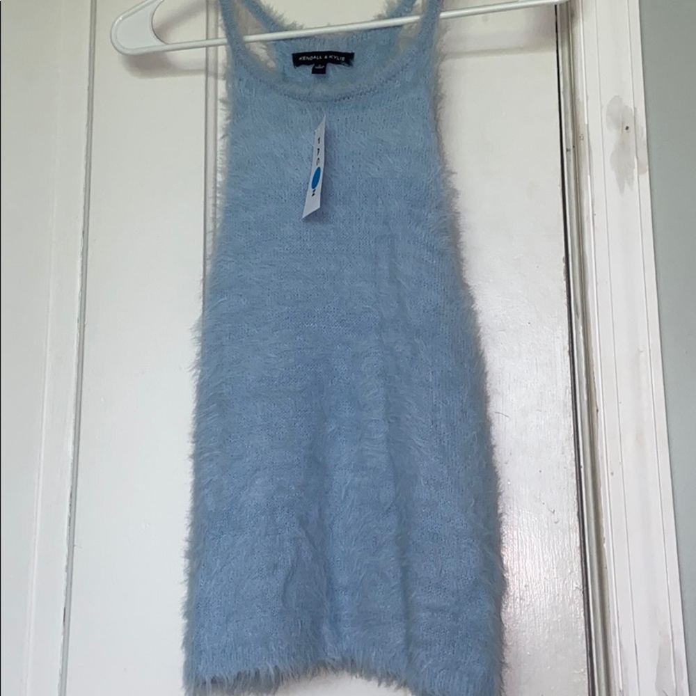 Fuzzy Kendall & Kylie tank top